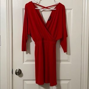 Express Dolman Sleeve Surplice Dress